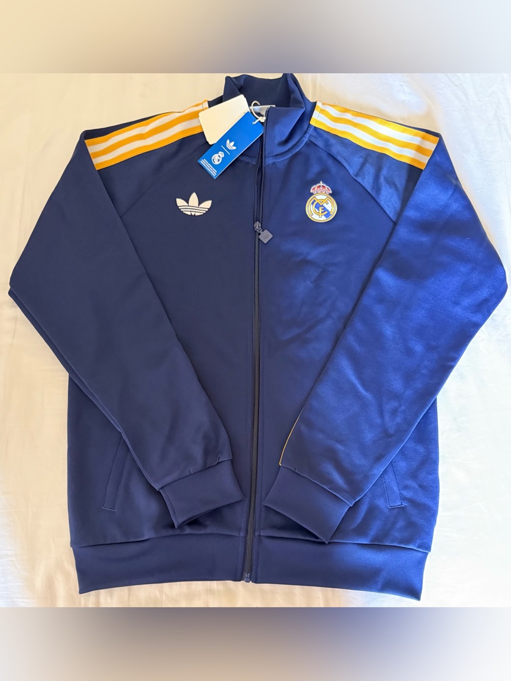 Adidas Originals Real Madrid Fullzip Track Top Soccer Jacket KE3846 Mens Size